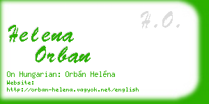 helena orban business card