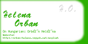 helena orban business card